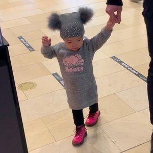 Baby Roots Sweatshirt Dress 12-18M